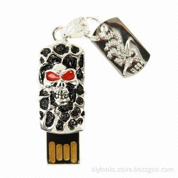 Nice 4GB Metal Series Skull Style USB2.0 Flash Disk